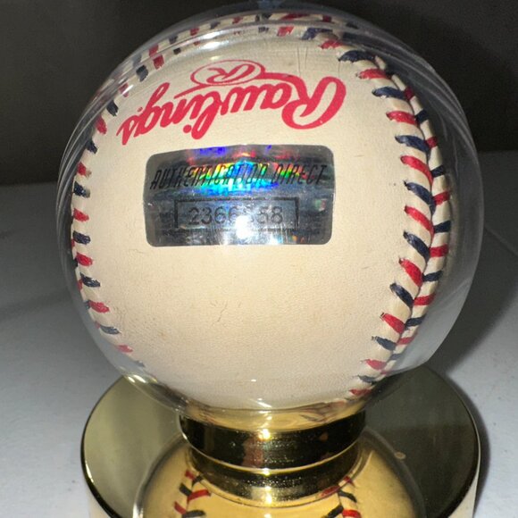 DEREK JETER SIGNED NEW YORK YANKEES BASEBALL AUTOGRAPHED W/COA 2000 ALL STAR 700 - Picture 3 of 7